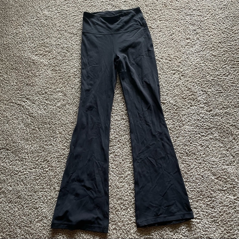 Lululemon bell bottom yoga pants.